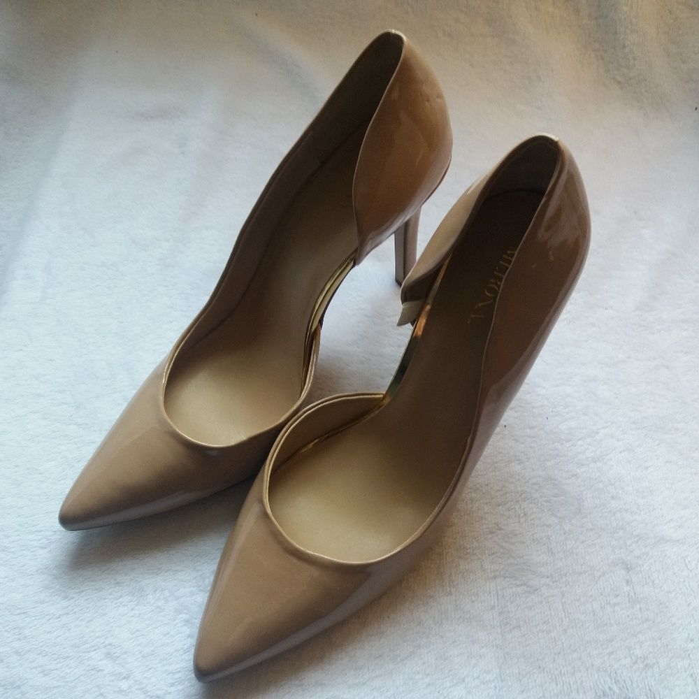 MERONA D'Orsay Womens Tan Heels Size 9.5